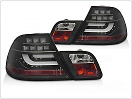 ZADNÍ SVĚTLA BMW E46, 2003-2006 COUPE, LED, ČERNÉ, grbmr0