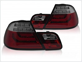 ZADNÍ SVĚTLA BMW E46, 2003-2006 COUPE, LED, ČERVENO KOUŘOVÉ, ldbmr2