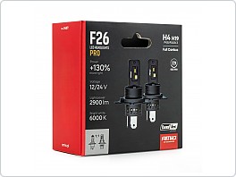 LED žárovky H4, serie F26 PRO LumiTec LIMITED +130% DUO FULL CANBUS 12V 24V 