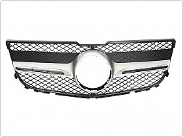 PŘEDNÍ MASKA MERCEDES GLK X204, 2013-2015, STŘÍBRNÁ CHROM, grmem2