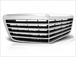 Přední maska Avantgarde Mercedes E W211, 2006-2009, E-class, chrom, grme07