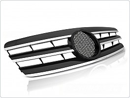 Přední maska Mercedes C W203 2000-2007 chrom, černá, grme16