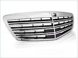 Přední maska Mercedes W221 2005-2009 chromovo černá, grme20