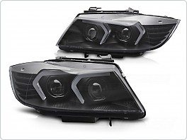 PŘEDNÍ SVĚTLA BMW E90, E91 LCI, 2009-2011, XENON, LED, AFS, ČERNÉ, lpbmp8