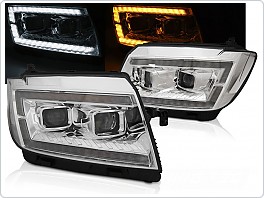 Přední světla, světlomety, lampy VW Crafter II 2017-, DRL, SEQ, chromové LPVWV8