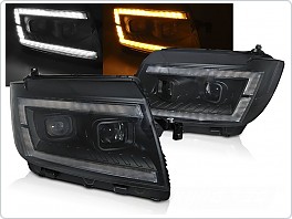 Přední světla, světlomety, lampy VW Crafter II 2017-, DRL, SEQ, kouřové LPVWV9