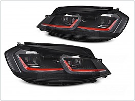 Přední světlomety, světla, lampy Volkswagen Golf VII 2017-2019, RED, FULL LED, SEQ, DRL