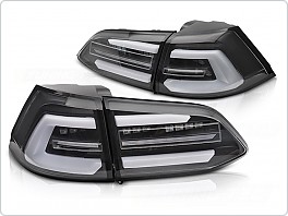 Zadní LED světla, světlomety, lampy VW Golf 7, 2017-2019 kombi, SEQ, černé, LDVWS8