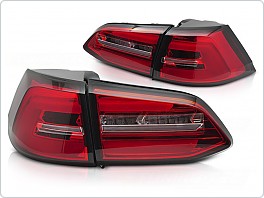 Zadní LED světla, světlomety, lampy VW Golf VII, 2017-2019 combi, SEQ, červené/bílé