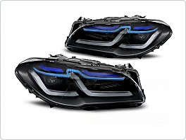 Přední světlomety BMW F10 / F11 2013-2016, FULL LED, DRL, černá
