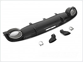 Zadní difuzor AUDI A7 4G (C7) 2010-2014, SPORT STYLE, Twin outlet, lesklá černá