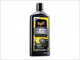 Meguiars Ultimate Black Plastic Restorer - oživovač a ochrana nelakovaných plastů v exteriéru i interiéru, 355 ml