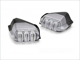 Boční LED blinkry na zrcátka VW CRAFTER 2006-2016 / Mercedes SPRINTER 2006-2018, SEQ, bílá