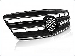 Přední maska Mercedes W221, 2005-2009, styl CL černá-chrom, grme31
