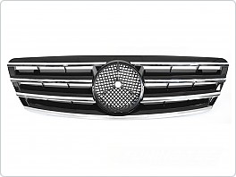 Přední maska Mercedes C W203 2000-2007 chrom, černá, grme63