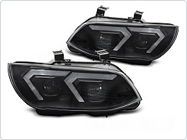 PŘEDNÍ SVĚTLA BMW E92 / E93 LCI, 2010-2013, XENON, YELLLOW LED, BLACK, lpbms6
