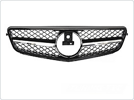 PŘEDNÍ MASKA MERCEDES W204 / S204, 2007-2014, SPORT, ČERNÁ, CHROM, grme68