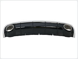 Zadní difuzor AUDI A6 C7 2011-2014, SPORT STYLE, twin outlet, lesklá černá