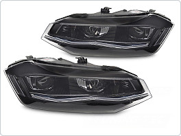 Přední světlomety, světla, lampy VW Polo 2G 2017-2021, Silver, LED, SEQ, DRL
