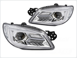 Přední světla SUBARU Impreza II GD / GG 2005-2007, Chrom