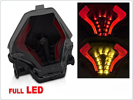 Zadní LED světlo YAMAHA YZF-R25 / YZF-R3 / MT-07 2014-2019, LIGHT SMOKE BLACK
