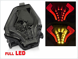 Zadní LED světlo YAMAHA YZF-R25 / YZF-R3 / MT-07 2014-2019, LIGHT SMOKE 