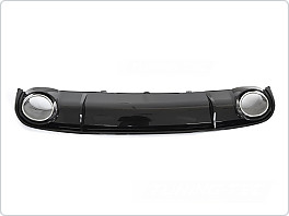 Difuzor AUDI A4 B8 2008-2011, SPORT STYLE, SINGLE OUTLET, Lesklá černá