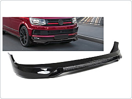 SPOILER POD PŘEDNÍ NÁRAZNÍK VW T6, 2015-2020, ČERNÝ LESKLÝ