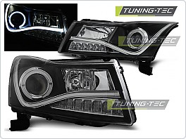 Přední světlomety Chevrolet Cruze, 2009-2012, LED Daylight neon, černé black LPCT04