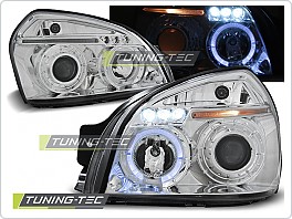 Přední světla Hyundai Tucson, 2004-2010, Angel Eyes, chrom LPHU01