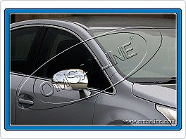 Chromové, nerezové kryty zrcátek Toyota Avensis 2009-