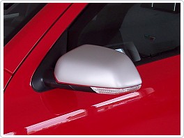Kryty zrcátek Škoda Octavia 2, stříbrný mat, 2004-2008 (plastové)