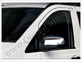 Chromové, nerezevé kryty na zrcátka, Mercedes Viano, Vito W639, 2010- facelift, VÝPRODEJ