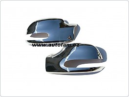 Chromové, nerezevé kryty na zrcátka, Mercedes Viano W639, 2004-2013 s blinkrem v zrcátku