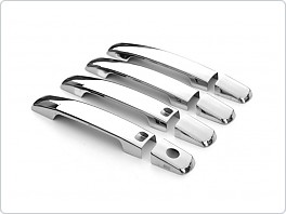 Chromové, nerezové kryty klik Nissan Qashqai s I-Key, do 2014