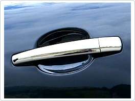 Chromové, nerezové kryty klik Peugeot 207, 308, pro 4dveře.