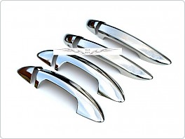 Chromové, nerezové kryty klik Škoda Superb 2, 2009-2014