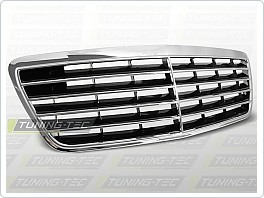 Přední maska Avantgarde Mercedes W210, 1999-2002, E-class, chrom