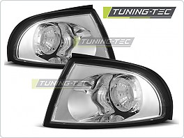 Přední blinkry Audi A4, 1995-1998, čiré/chrom