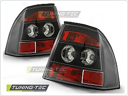 Zadní světlomety, světla, lampy Opel Vectra B, 1995-1998, čiré, černé black LTOP11