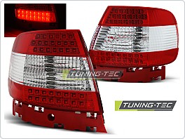 Zadní světla, lampy LED, Audi A4, sedan, 1995-2000, bílé, červené LDAU81