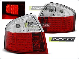 Zadní světla, lampy LED Audi A4, 2001-2004, sedan, bílé, červené LDAU79