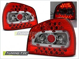 Zadní světla, lampy LED Audi A3, 1996-2000, čiré, červené LDAU18