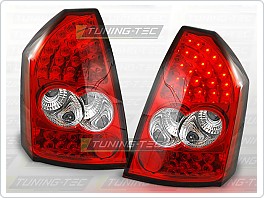 Zadní světla, lampy LED Chrysler 300C, 2005-2010, čiré, červené LDCH02