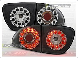 Zadní světlomety, světla, lampy LED Seat Leon, 1998-2005, čiré, černé LDSE05