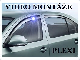  VIDEO NÁVOD NA MONTÁŽ, plexi ofuky, deflektory, protiprůvanové plexi bočních oken, větrolamy.