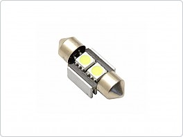 Autožárovka LED, Sufit 2SMD, 12V, 31mm, CANBUS, bílá