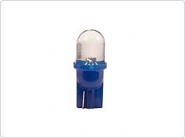 LED žárovka T10, 12V, modrá