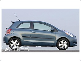 Ochranné boční lišty dveří Toyota Yaris 3Dveř. 2005-2010
