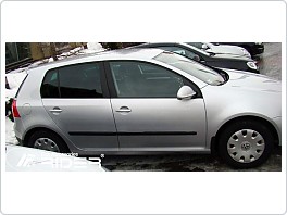 Ochranné boční lišty dveří VW Golf 5, 5dveř. 2003-2009